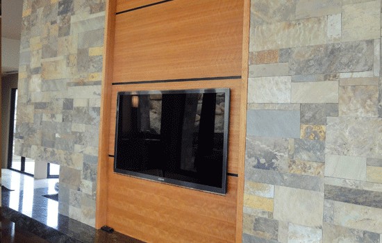 Custom Fireplace Feature Wall